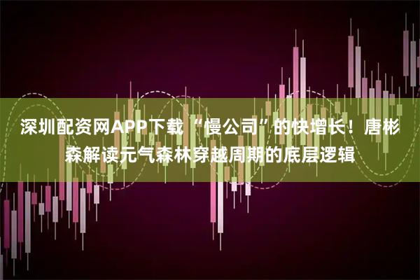 深圳配资网APP下载 “慢公司”的快增长！唐彬森解读元气森林穿越周期的底层逻辑